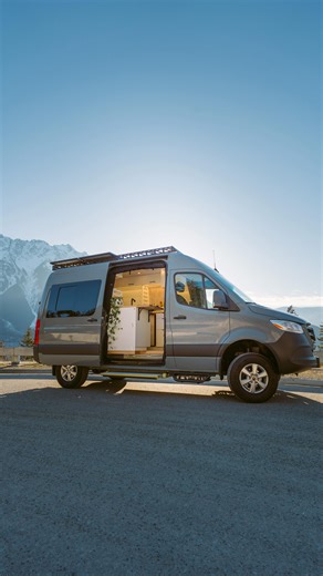 Outdoor Thrills Van Co | Custom Van Builds on Instagram: "Check out our first van conversion of 2026!🎉 We’re stoked to share this 144 Mercedes Sprinter. It features a spacious kitchen with loads of counter space, a sink with a pop-up faucet that also doubles as an indoor shower, a large living area that converts into a roomy sleeping space, and so much more. 🚐✨ Full detailed tour coming up soon, stay tuned! #vanlife #vanconversion #vanlifeexplorers #mercedessprinter #campervan"