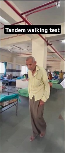 Tandem walking test📌 Heel-to-toe test #medicaleducation #examination #shorts