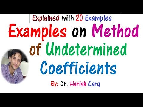 Examples of Method of Undetermined Coefficients