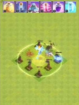 8 Air Defense 6 Spell Who Can Sarvive 😱 #clashofclans #shortclips #viral