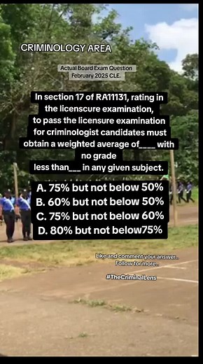 Criminology Board Exam Questions for 2025 Review
