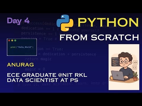 Python A-Z | Day 4| Recap