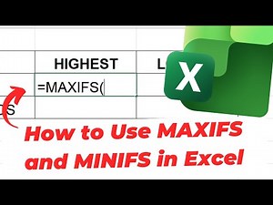 How to Use MAXIFS and MINIFS in Excel