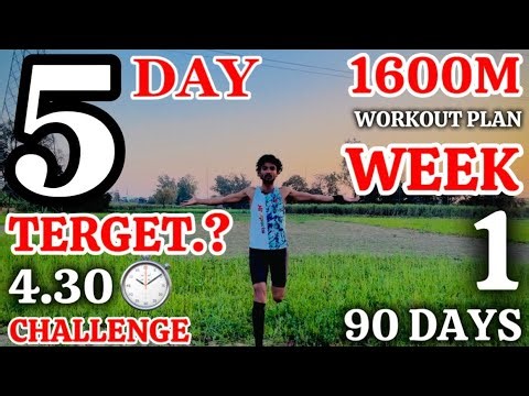 1600 meter workout plan / 1600 meter workout plan for beginners / 1600 meter training 4.30