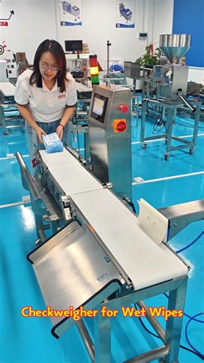 Checkweigher for Wet Wipes | High Precision Weight Inspection Machine with Auto Reject Function