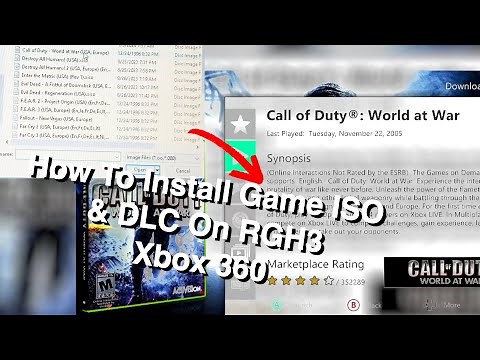 How to install Game ISO files & DLC on RGH3 Xbox 360
