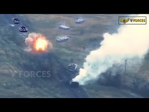 Ukrainian Troops Destroy dozens of Russian military T-90 tanks in face-to-face combat in Soledar