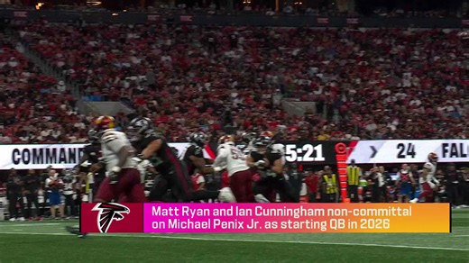Matt Ryan and Ian Cunningham non-committal on Michael Penix Jr. as starting QB in 2026 'NFL GameDay Kickoff'
