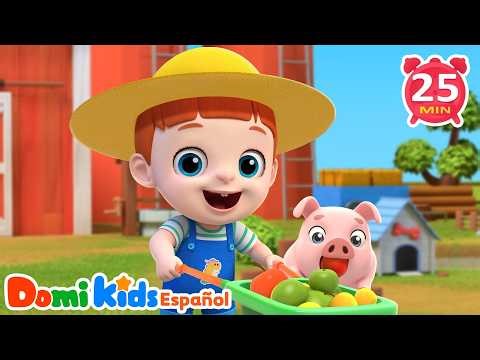 Aprende a Contar en la Granja 🍎| Canciones de Animales para Niños | Domi Kids Fiesta Animal