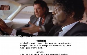 "I Shot Marvin in the Face" Pulp Fiction - Script to Screen | CINEadictos