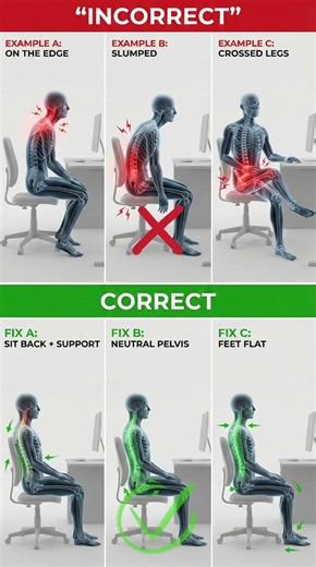 3 Sitting Mistakes Destroying Your Spine 🪑❌ (Stop Doing This)