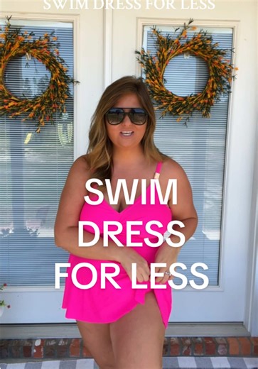 Modest Full Coverage Swim Dress for All-Day Comfort