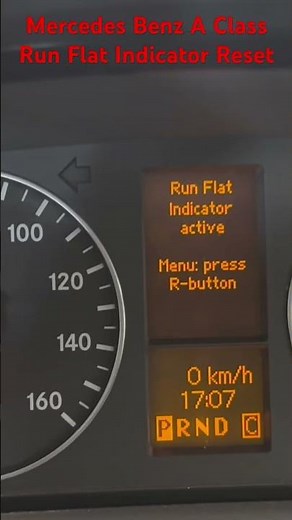 Mercedes Benz A Class TPMS Also So known Tyre Pressure Monitoring System Resetting Procedure