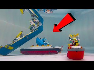 LEGO BOATS SINKING FROM UNDER WATER !!