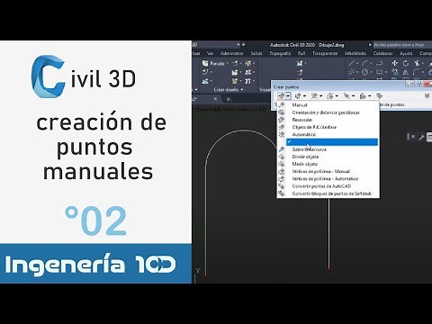 Curso Civil 3D 2020 Vídeo 2. Creación de Puntos Manuales