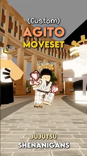 Merged Beast Agito Custom Moveset | Jujutsu Shenanigans #jjs #roblox #battleground #anime #jjk