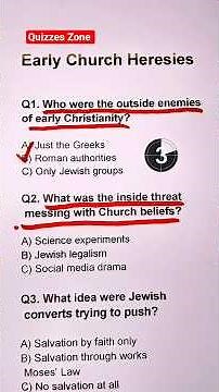 🇺🇸 Only TRUE Christians Can Pass This Quiz ✝️ | Early Church Secrets EXPOSED🤯 #braintest #quiz #usa