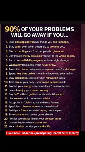 90% of Your Problems Will Disappear If You Do This…This One Change Will Solve Most of Your Problems