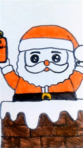 Santa Drawing #art #drawing #santa