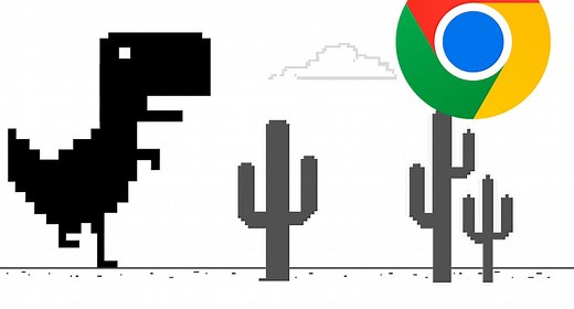 Así termina el juego del dinosaurio T-Rex de Google Chrome