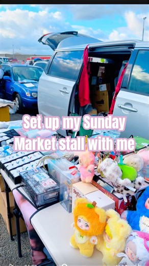Set up my Sunday Market stall with me. #foryou #setup #marketstall
