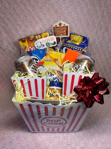 Movie Night Gift Basket-couples Date Night-birthday-appreciation Gift - Etsy