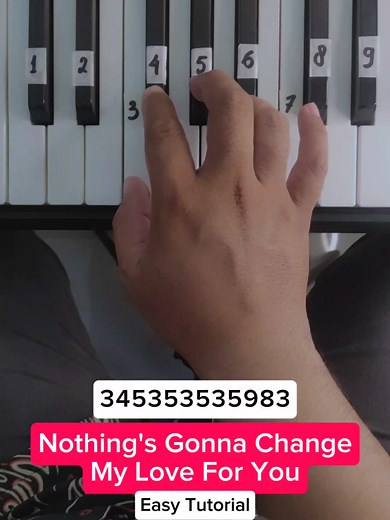 Easy Piano Tutorial for 'Nothing's Gonna Change My Love'