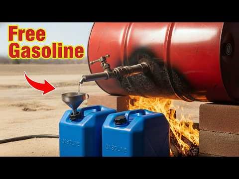 I Made Free Fuel at Home ! This How I Turn Plastic into Gasoline ⛽