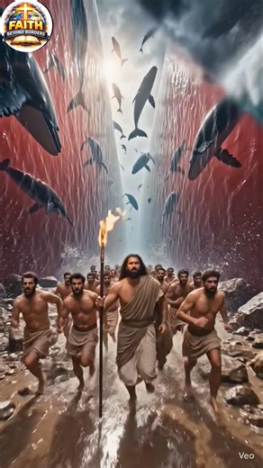 When Moses Split the Sea 😱 #jesus #faith #usa #fyp