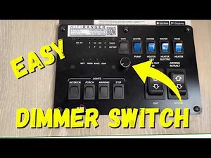 Easy! Install RV Dimmer Switch WeRV App Unity X1 Controller 12V LED Lights Rockwood Mini Lite Camper