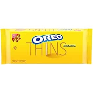 OREO Thins Golden Sandwich Cookies, Family Size, 13.1 oz