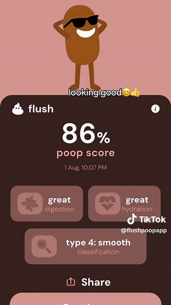 flush - AI poop app on TikTok