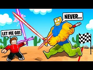 CHOP DEFEATED THE MOST POWERFUL NOOB IN OOF RUN ROBLOX