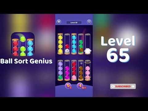 Ball Sort Genius Level 65 Walkthrough | Go Answer 🧩✨