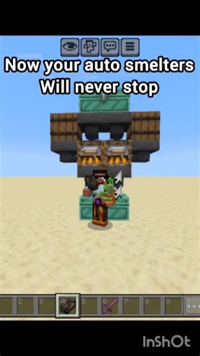 Infinite Lava source in minecraft bedrock edition #minecraft #gaming #shorts