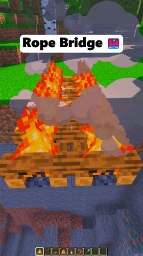 Vicky Playzzz on Instagram: "Minecraft Easy Roap Bridge 🌉 #minecraft #minecrafttutorial #minecraftbuilds #minecraftdaily"