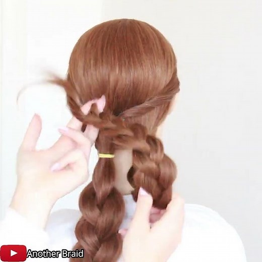 😱 EASY DIY UPDO 😱 Wedding Prom Updo Hair Tutorial by Another Braid #shorts