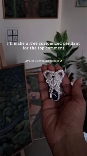 Handmade clay pendant giveaway ✨️ #clay #handmade #art