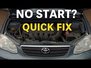 Toyota Corolla No Crank, No Start | Step-by-Step Troubleshooting Guide