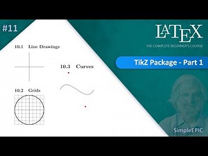 LaTeX #11 - Complex Drawing using TikZ | Part 1 (Line Drawings, Grids and Curves)