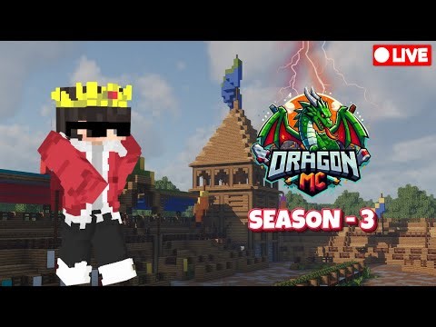 MINECRAFT SMP LIVE || PUBLIC SMP 24/7 JAVA + BEDROCK | Playing in DragonMC #live #smp #minecraft