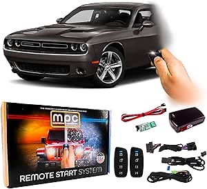 MPC Remote Start Kit Compatible with Dodge Challenger 2018 || 2-Way Long Range Remotes || Plug and Play || USA Tech Support