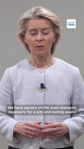 363K views · 22K reactions | European Commission President Ursula von der Leyen said Sunday that "borders cannot be changed by force" as discussions on a plan to end the conflict in Ukraine were underway in Geneva. | Euronews English | Facebook