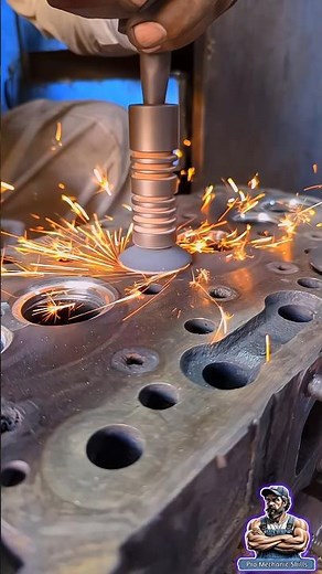 Engine Head Valve Seats Refacing & Resizing #how #mechanic #shorts #engine #repair #mechanical #fyp