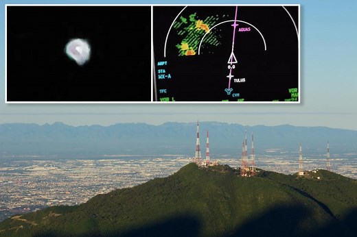 Video captures pulsating UFO dropping out of the sky