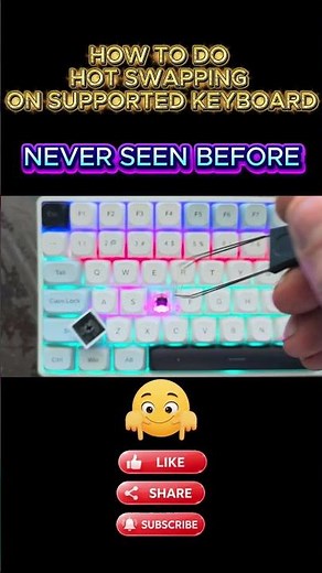 🔥 HOW TO DO HOT SWAPPING ON A SUPPORTED KEYBOARD | Beginner's Guide #ytshorts #youtubeshorts #pc