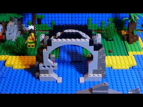 LEGO Pirates Islanders Stop Motion Battle + Speed Building 3 sets