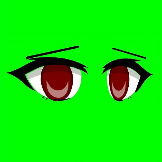 green screen eyes gacha club free to use ✨