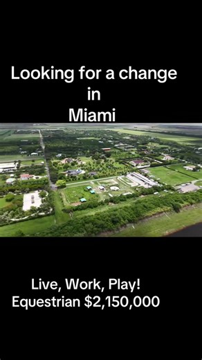 Great looking, spectacular location and well known horse ranch for sale . 32 stables, 5 acres, plus 4 acre free use pasture and miles of protected trails alongside canal. Easy to monetize. Needs TLC And upgrade investment to take to next level. Surrounded by high-end homes. 18690 sw 100 st Miami, FL. Interested, call me. Raymar Rodriguez Realtor Land Specialist Berkshire Hathaway HomeServices EWM Realty. #horseranch #horses #stables #movingtoflorida #miami @REWIND1039 Miami @rewind1039 miami rea