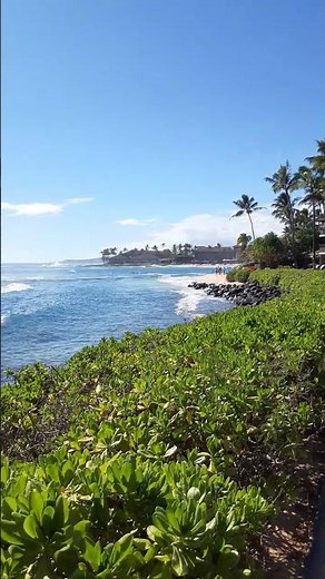 Koa Kea "Live" Poipu Beaches hit w big waves Sept 23. Kauai, Hawaii